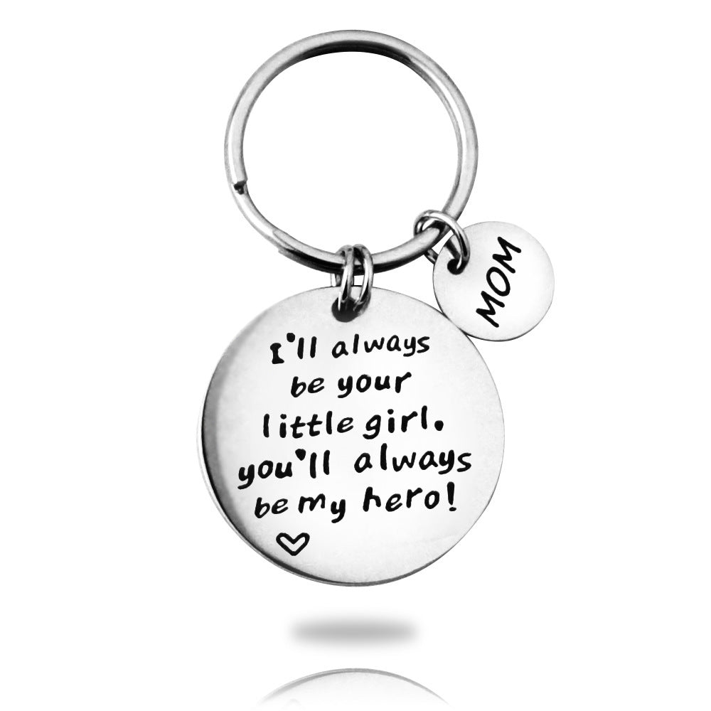 "You are my hero" gift keychain perfect for Mom or Dad