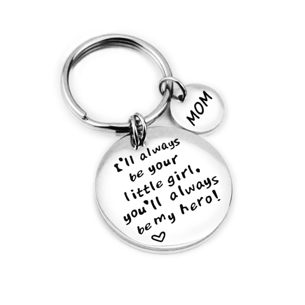 "You are my hero" gift keychain perfect for Mom or Dad