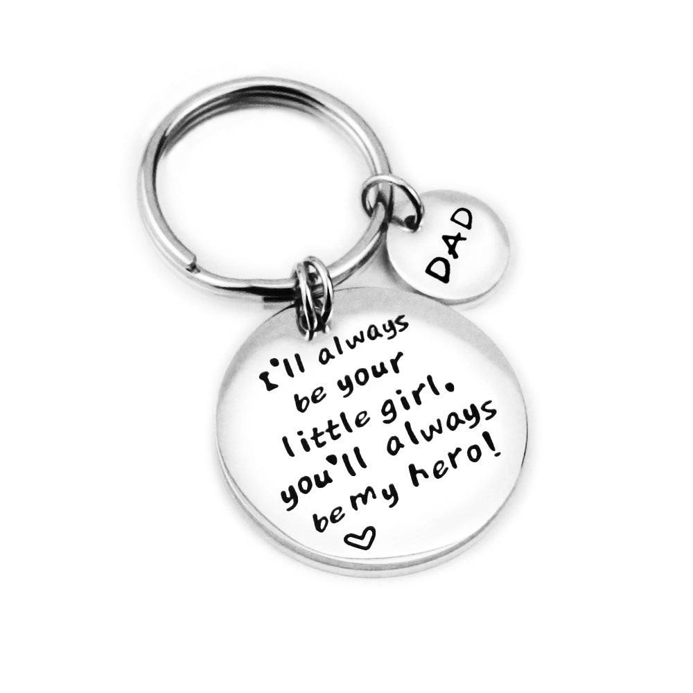 "You are my hero" gift keychain perfect for Mom or Dad