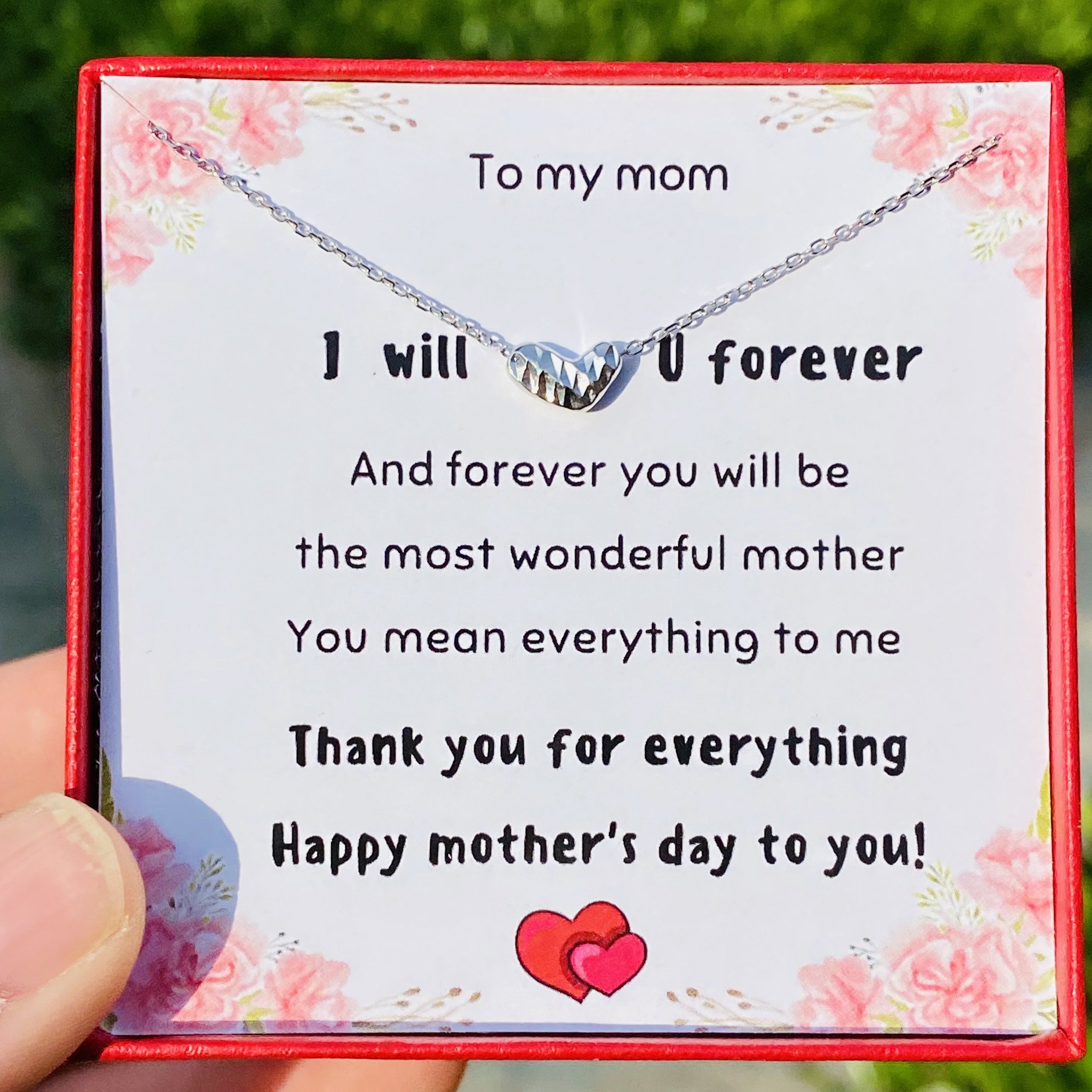 Cute Sparkling Heart Necklace- Mother's Day Gift ❤️