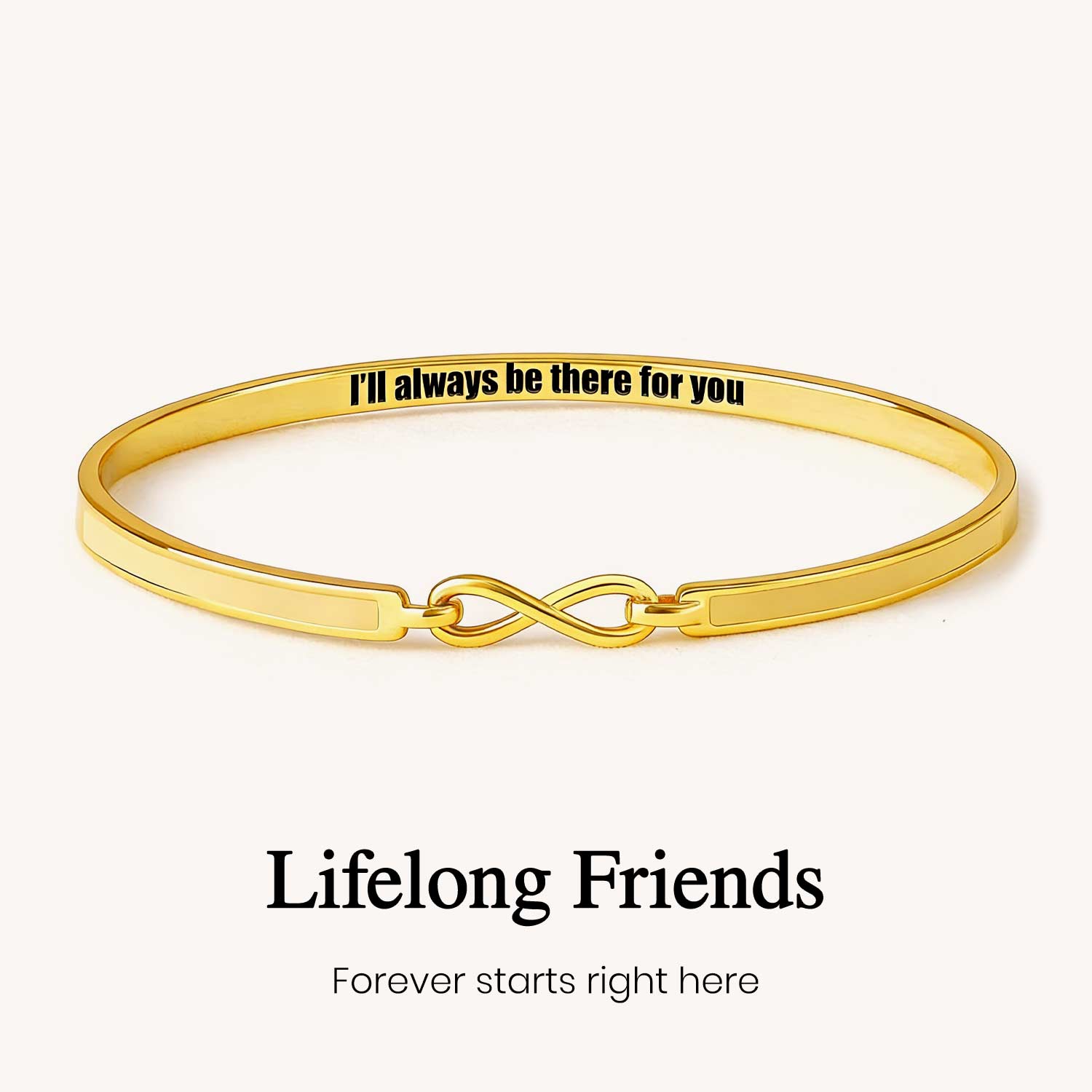 I'll Always Be There For You Infinity Enamel Bracelet