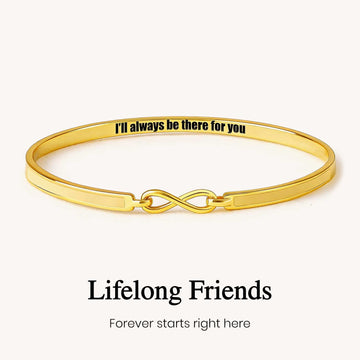 I'll Always Be There For You Infinity Enamel Bracelet