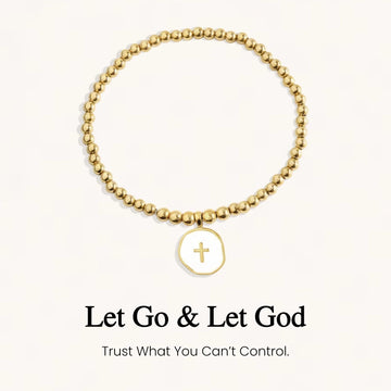 Let Go & Let God Cross Bracelet