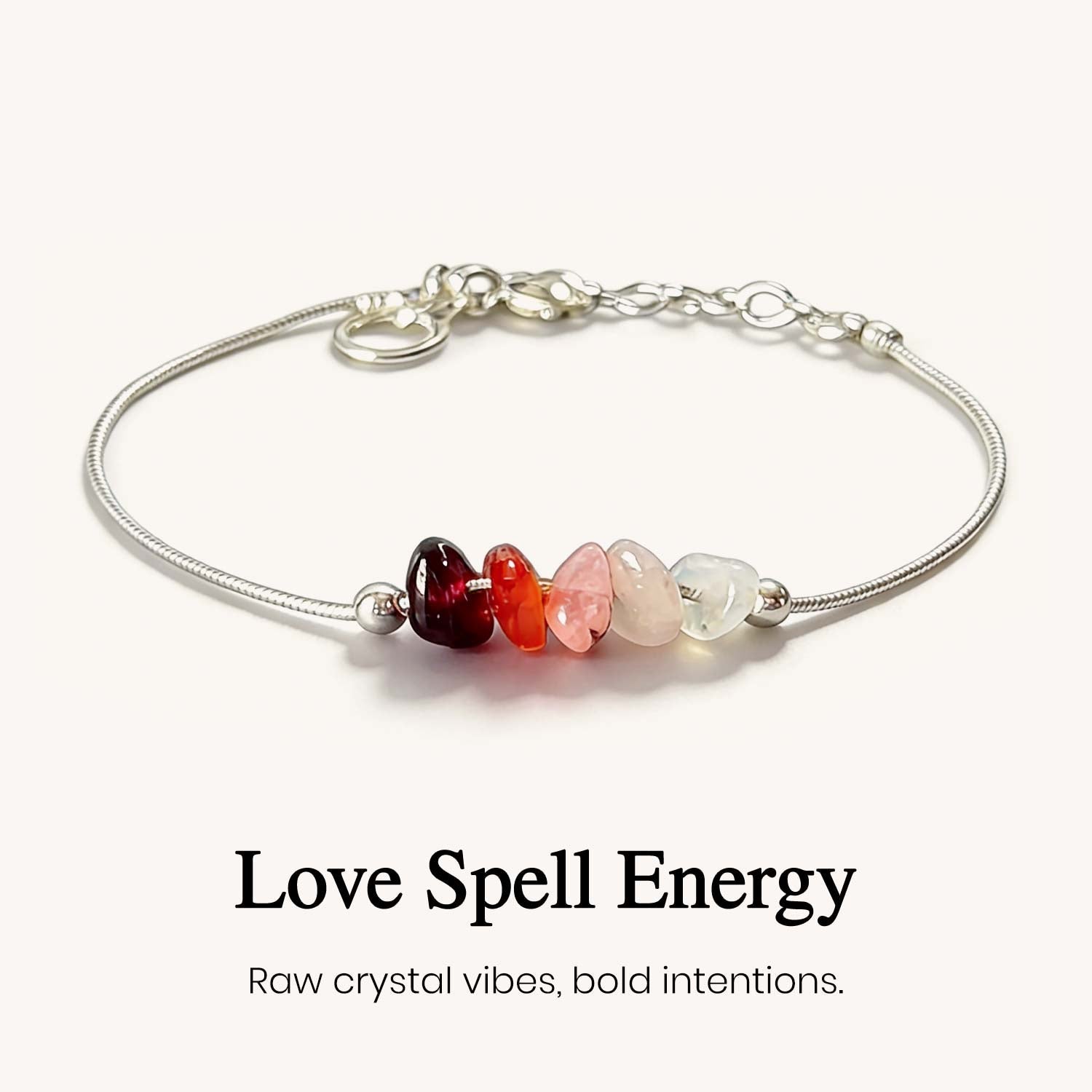 Love Spell Raw Crystal Bracelet