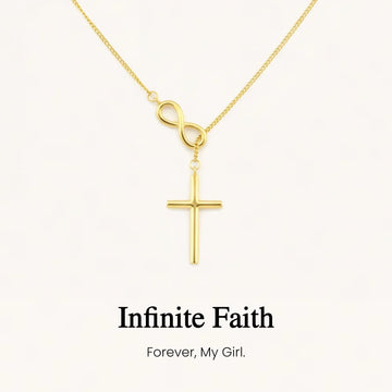 Modern Cross And Infinity Necklace - Infinity Love Cross Pendant