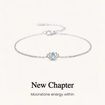 New Beginning Lotus Moonstone Bracelet