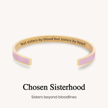 Not Sisters By Blood But Sisters By Heart Multiple Color Cuff Bracelet