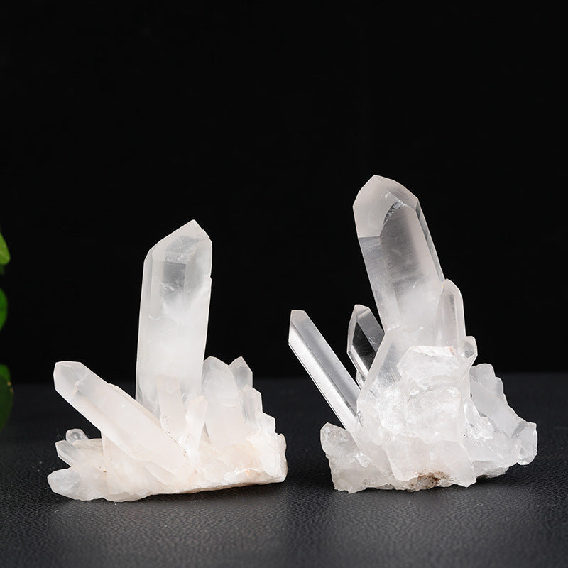 Natural Crystal Cluster Raw Stone White Crystal Mineral Specimen Energy Stone Crystal Cluster Demagnetization Crafts Fish Tank Decoration Wholesale