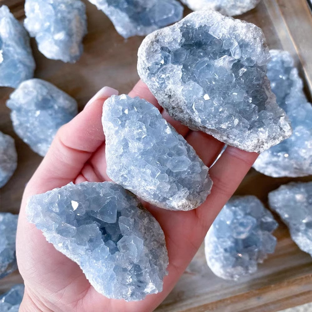 Natural Crystal Kyanite Crystal Cluster Block Azurite Raw Stone Mineral Specimen Home Decoration Ornaments Manufacturer Wholesale