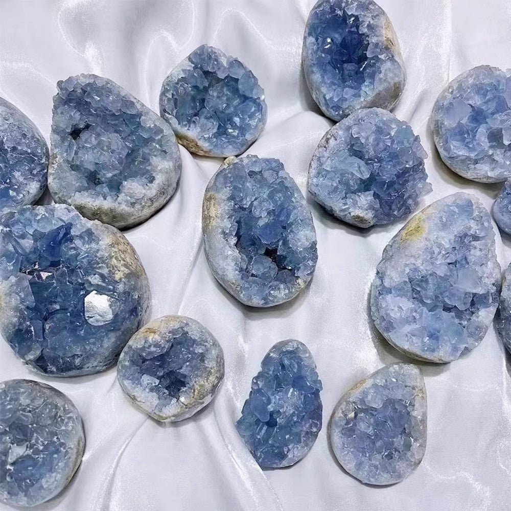 Natural Crystal Kyanite Crystal Cluster Block Azurite Raw Stone Mineral Specimen Home Decoration Ornaments Manufacturer Wholesale