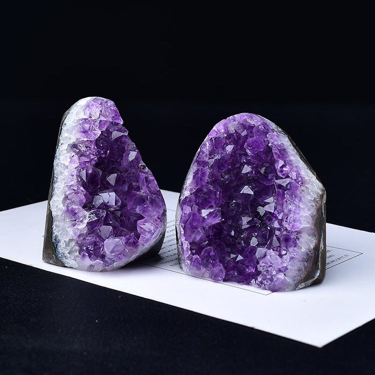 Natural Color Crystal Cluster Amethyst Cluster Amethyst Town Amethyst Ore Mark Home degaussing Feng Shui Decoration Ornaments