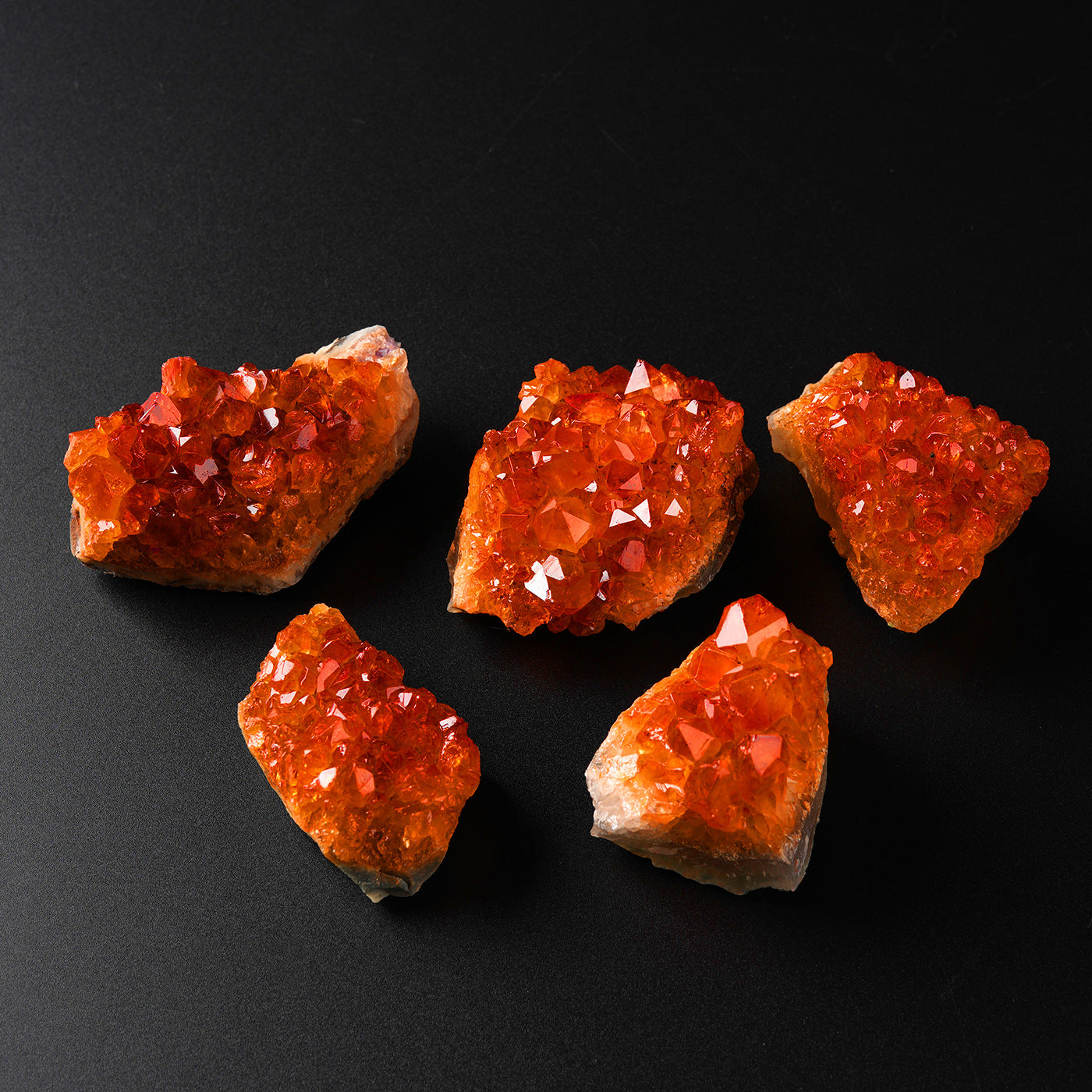Manufacturer Wholesale Brazilian Citrine Cluster Specimen Orange Loose Stone Wealth-Attracting Energy Stone Decorative Aroma Diffuser Stone