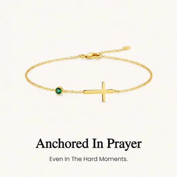 Pray Through It Crossing Birthstone Bracelet