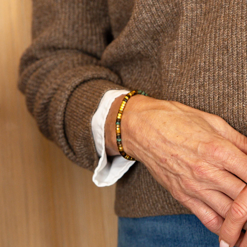 'Calm TF Down' Morse code Bracelet