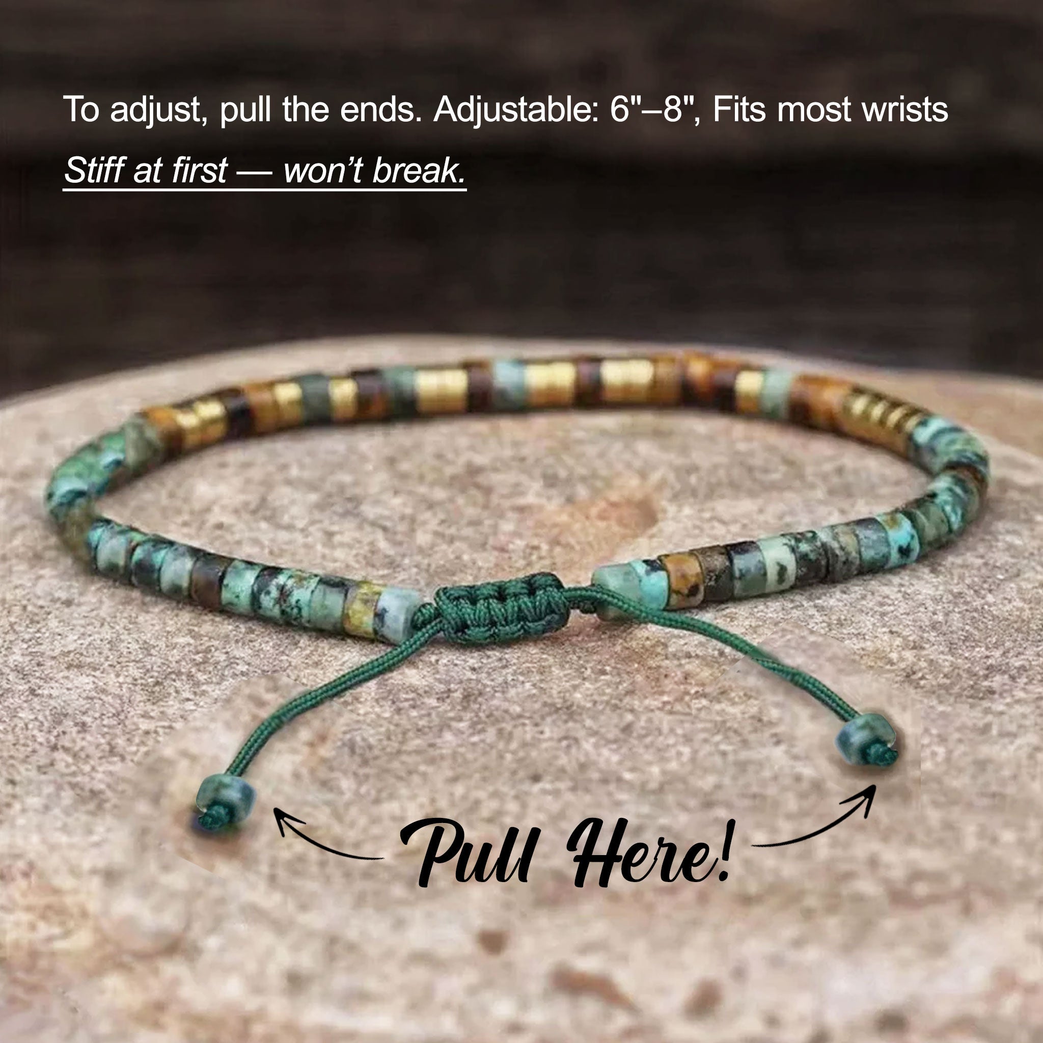 'Lucky Bitch' Morse Code Bracelet