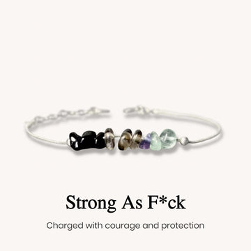 Strong as Fuck Spell Crystal Bracelet