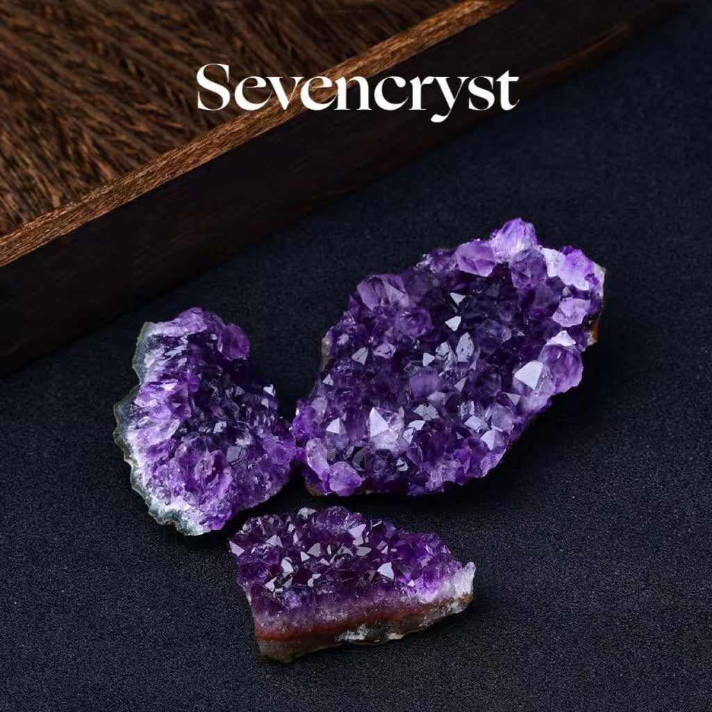 Natural Brazilian Amethyst Raw Ore Specimen Amethyst Block Amethyst Cave Crystal Cluster Ornament Raw Ore Specimen Wholesale