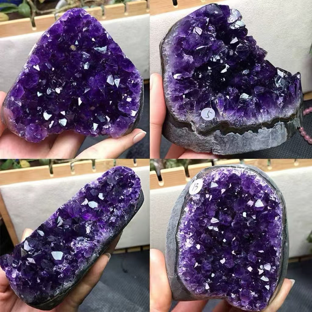 Natural Color Crystal Cluster Amethyst Cluster Amethyst Town Amethyst Ore Mark Home degaussing Feng Shui Decoration Ornaments