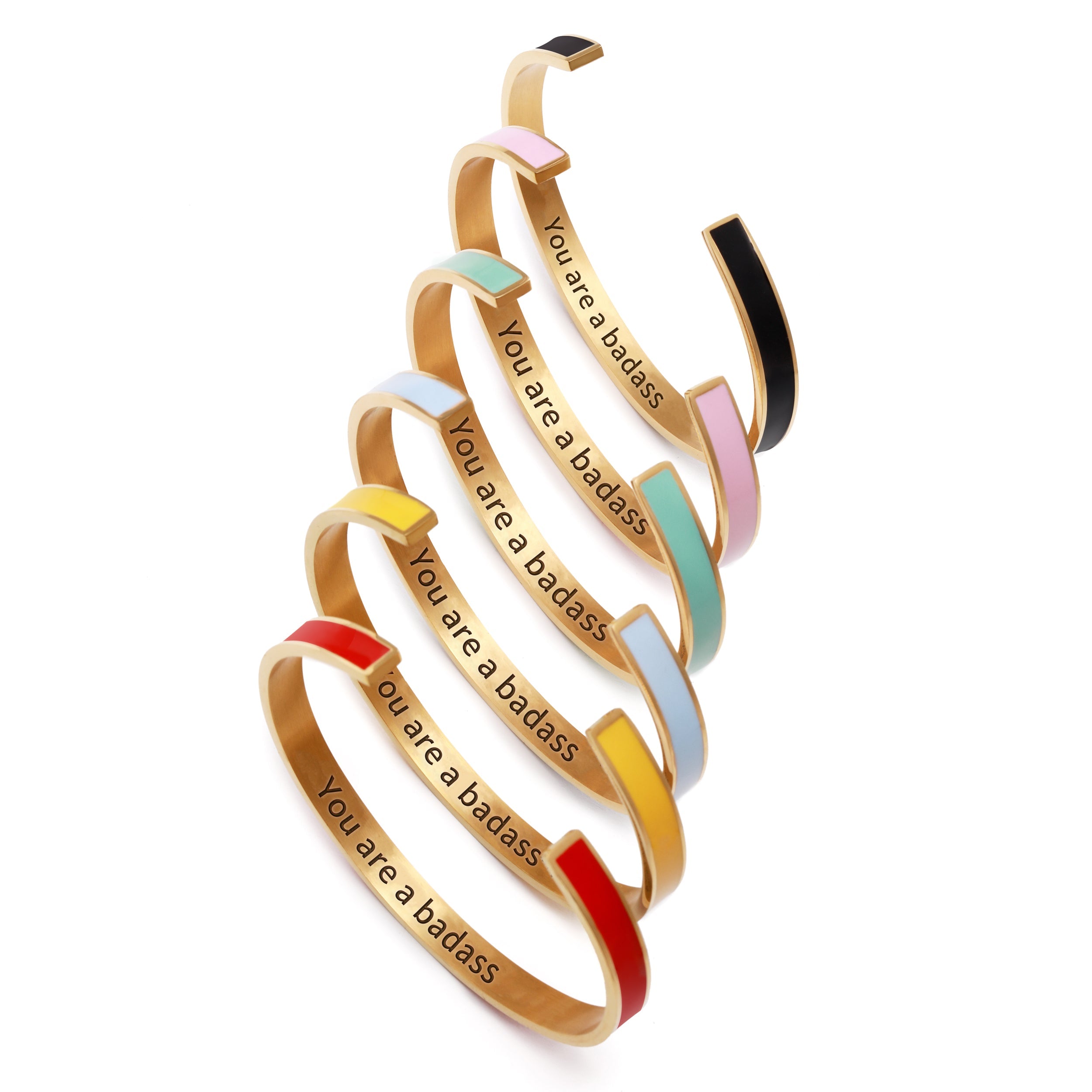 You Are A Badass Multiple Color Cuff Bracelet