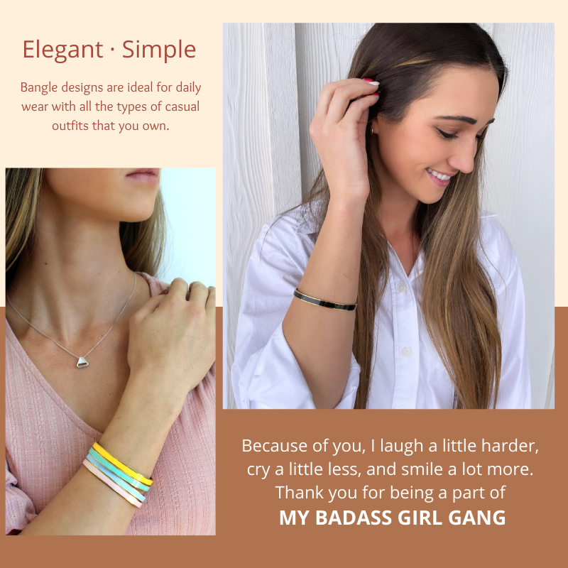 Strong As Fuck Self-Love Mantra Color Cuff Bracelet