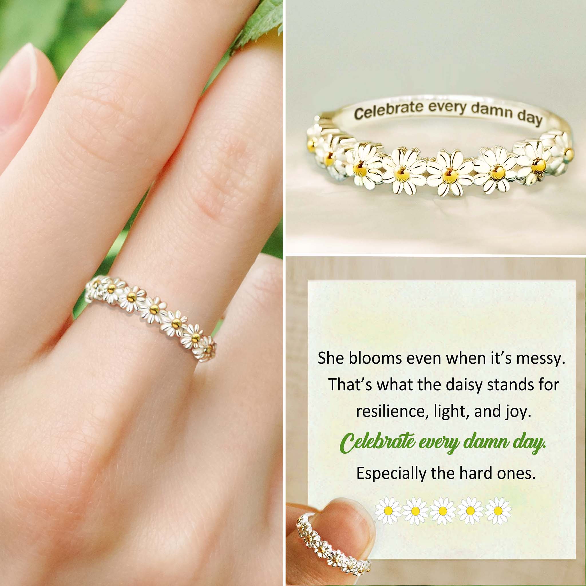 Celebrate Everyday Tiny Daisy Ring