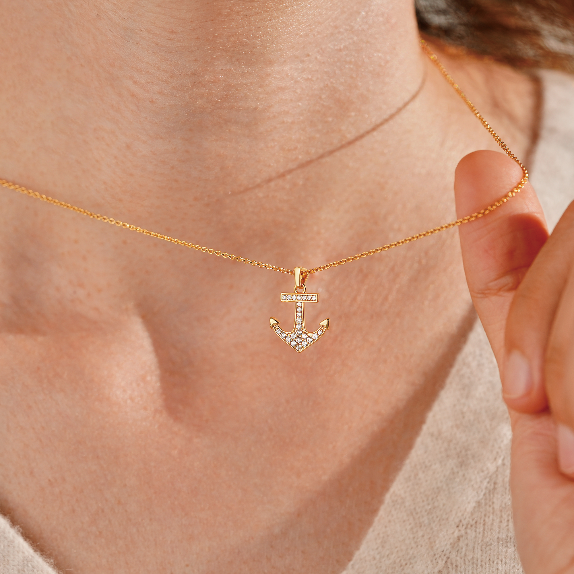 My Lifelong Friend Anchor Necklace