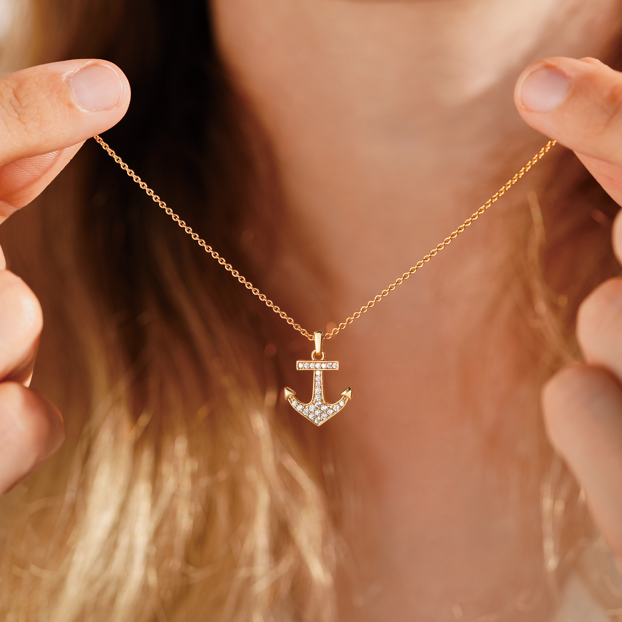 My Lifelong Friend Anchor Necklace