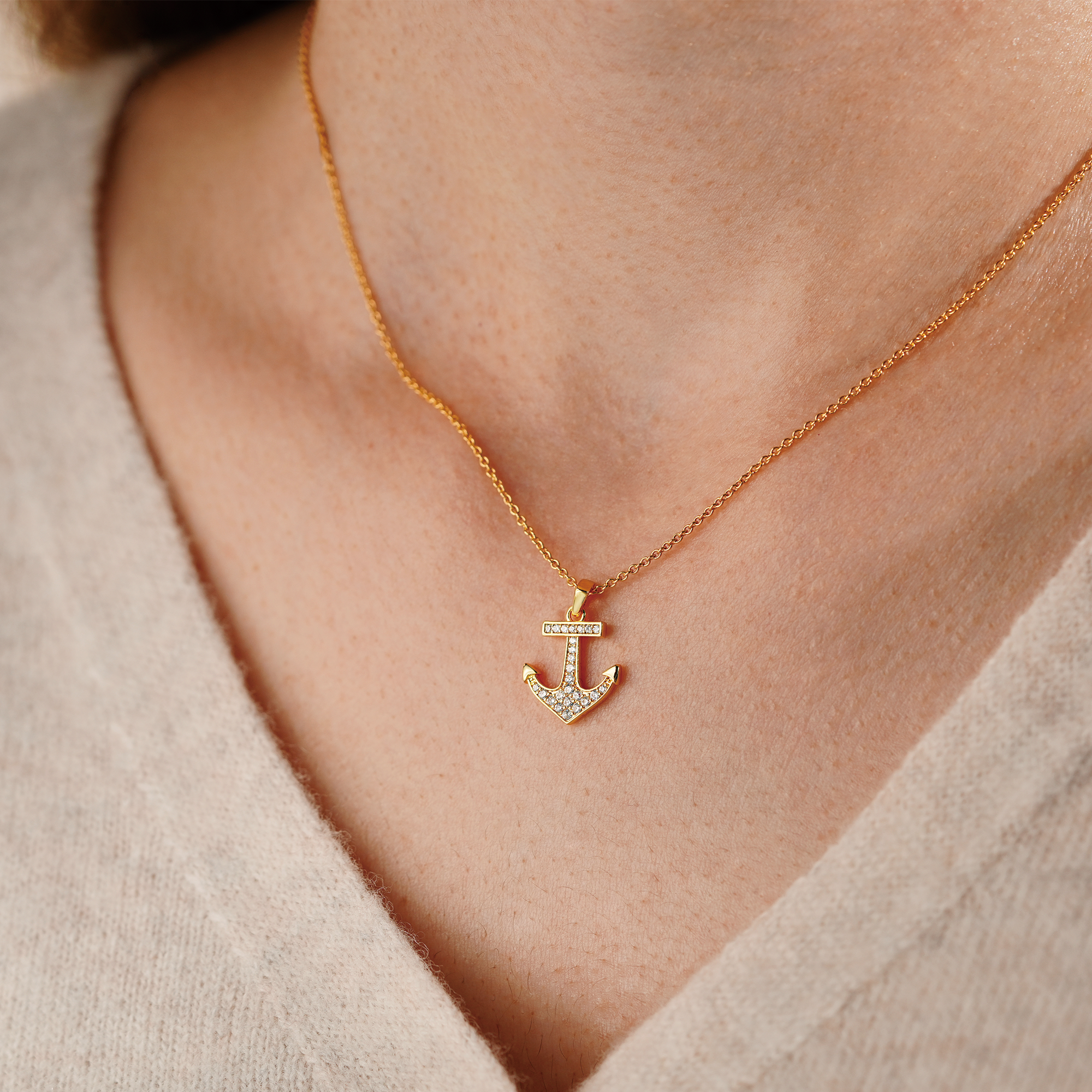 My Lifelong Friend Anchor Necklace