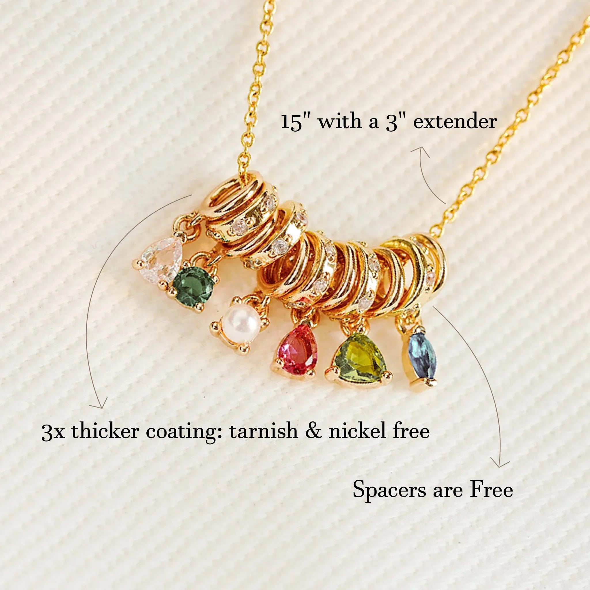 Personalized Birthstone Necklace
