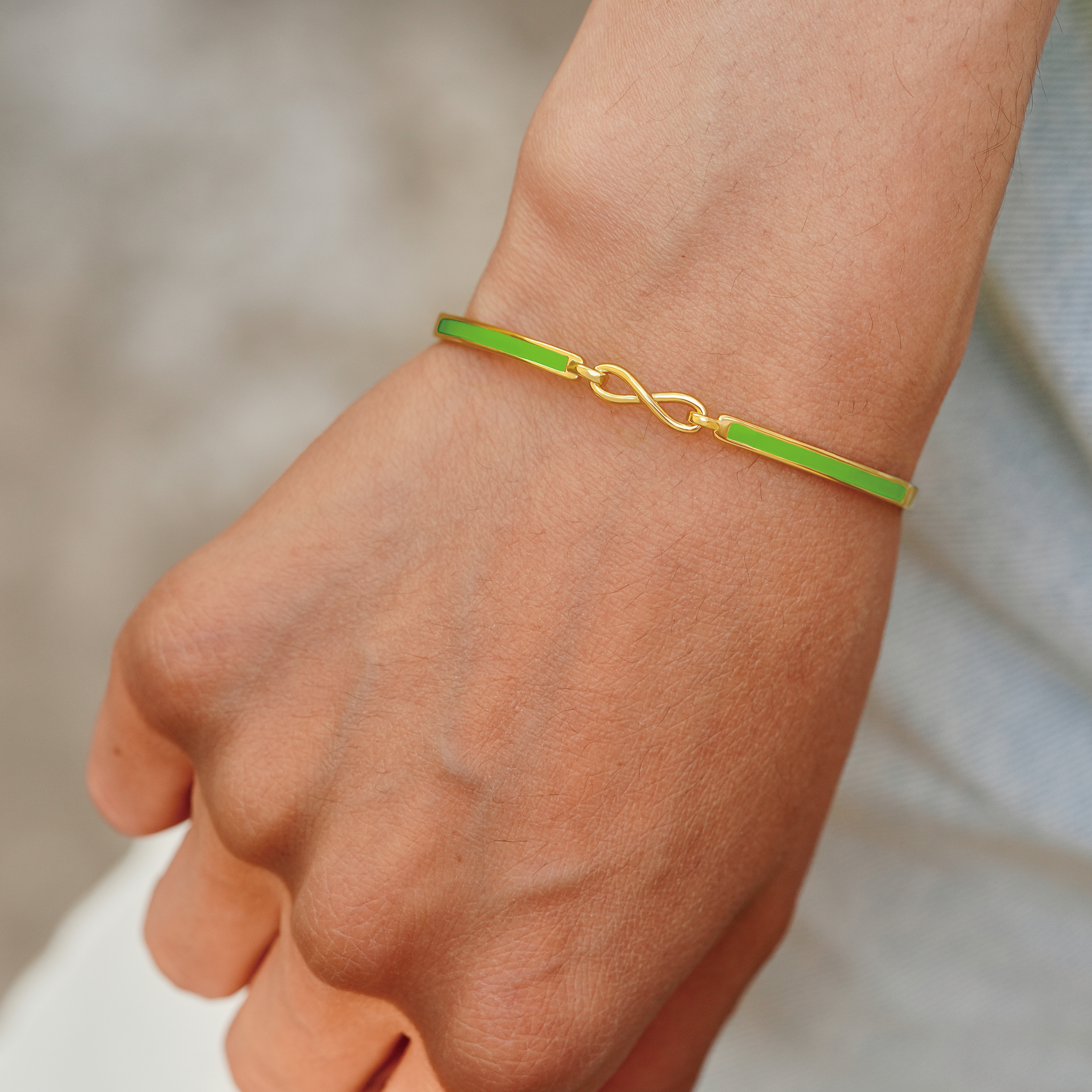 My Badass Girl Gang Enamel Infinity Bracelet