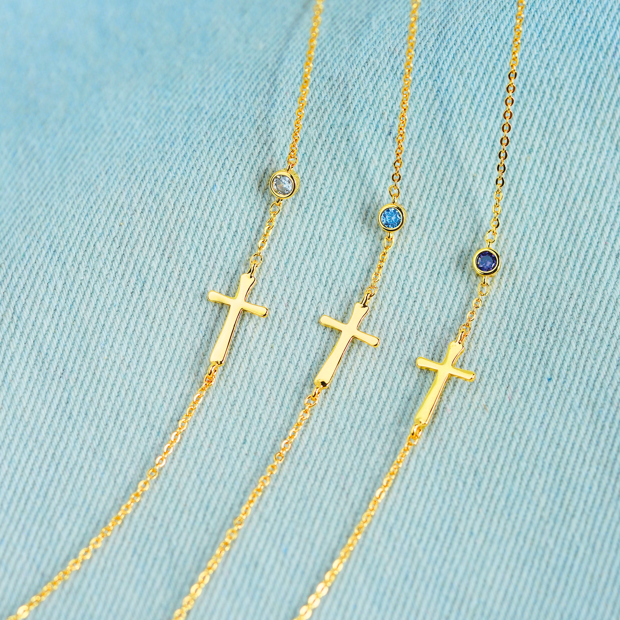 Pray Through It Crossing Birthstone Bracelet