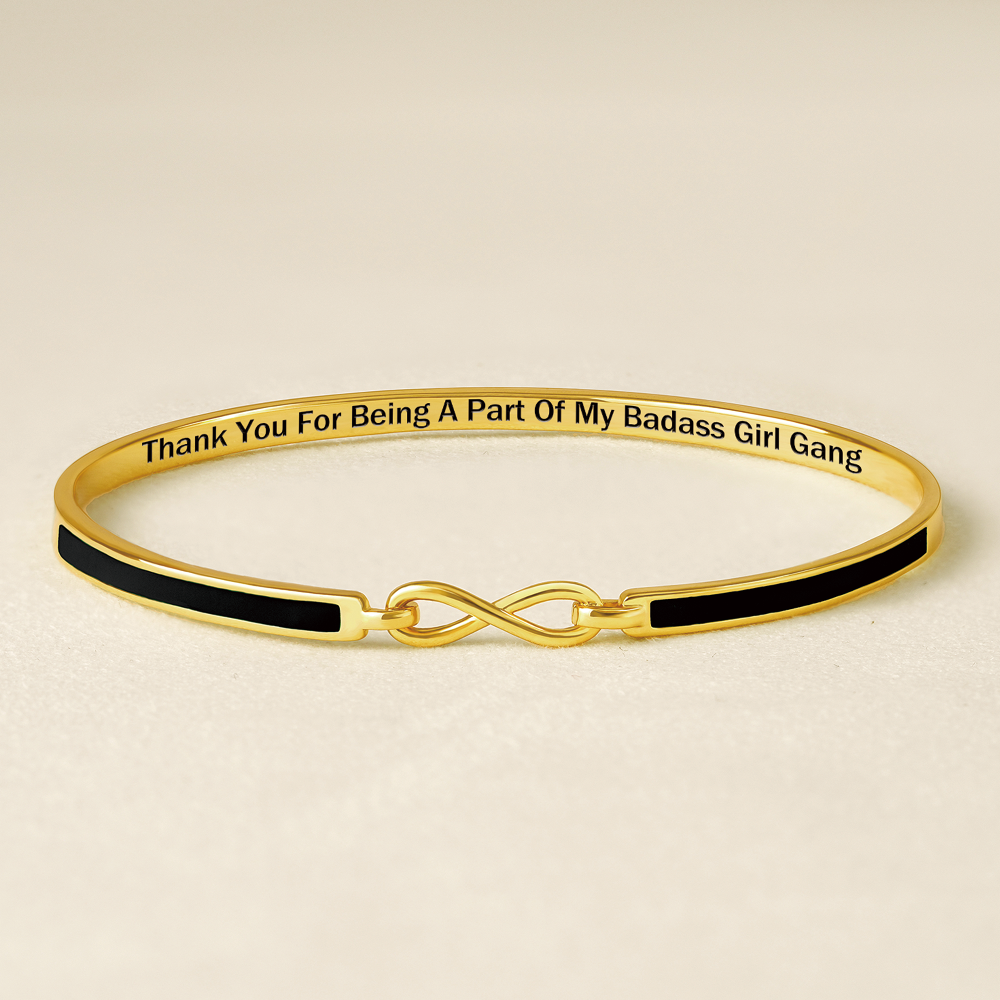 My Badass Girl Gang Enamel Infinity Bracelet