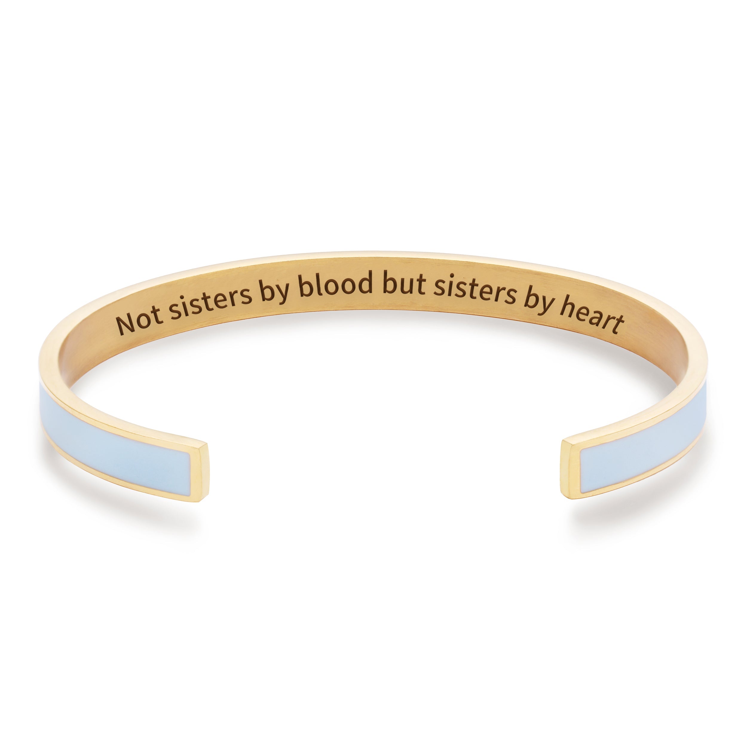 Not Sisters By Blood But Sisters By Heart Multiple Color Cuff Bracelet