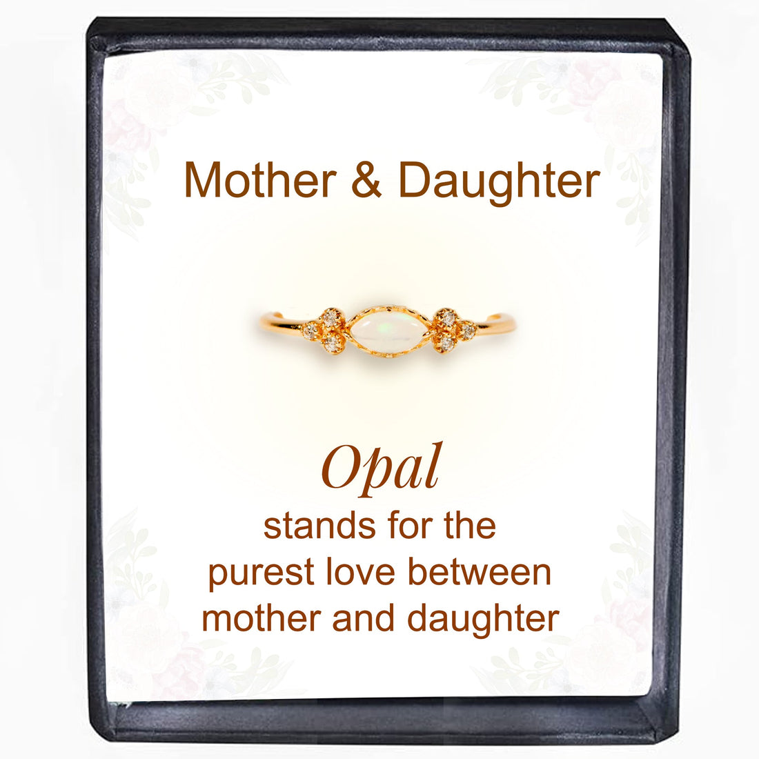 Mother & Daughter Matching Opal Ring