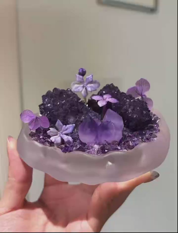 Amethyst Fengshui Decoration Home Office ornaments wealth grow