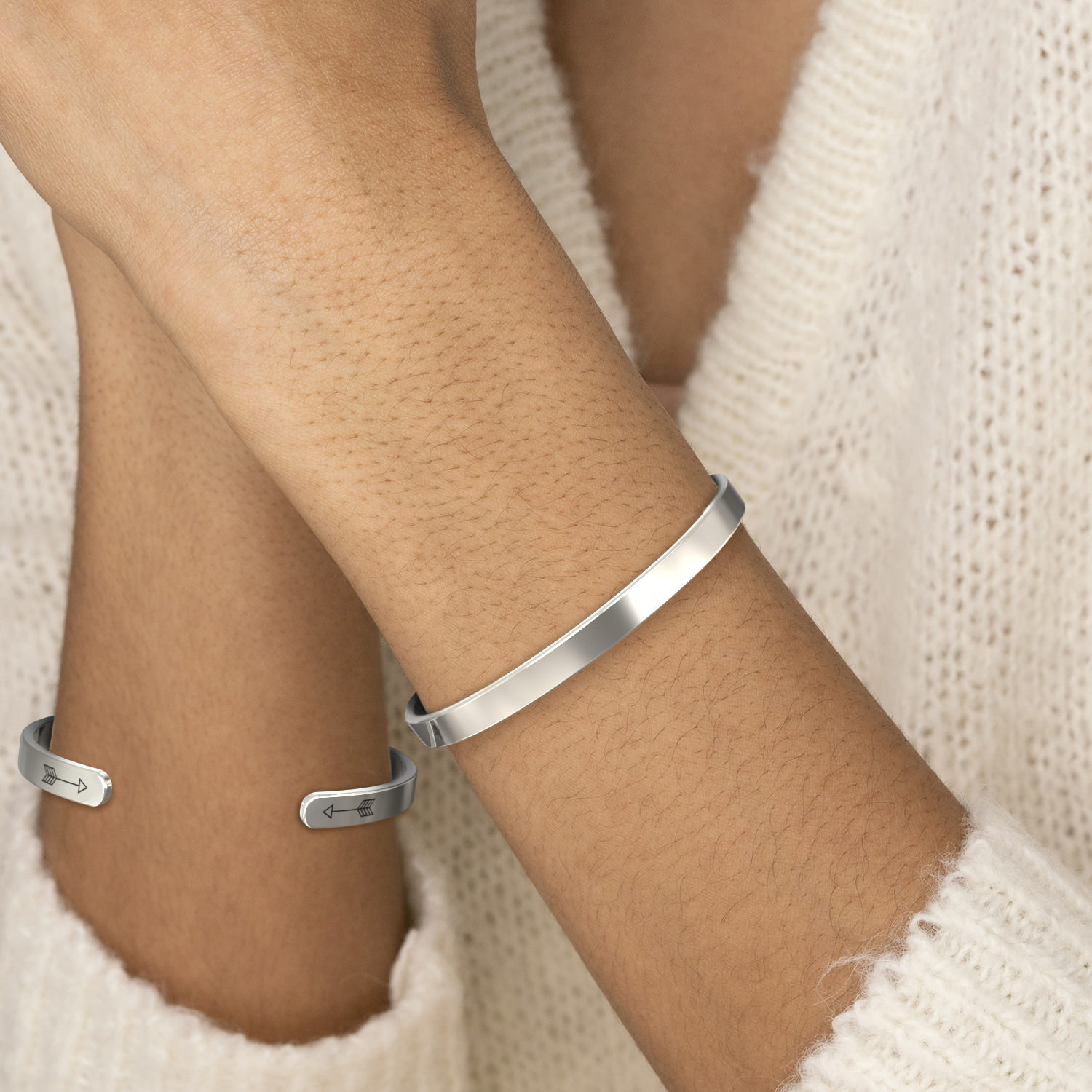 My Badass Girl Gang Multiple Color Stainless Arrow Cuff Bracelet